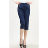 Mother Elderly Blue Color Denim Capris