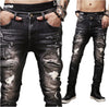 Mens Ripped Biker Jeans