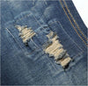 Character Ripped Holes Casual Men's Jeans