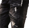 Mens Ripped Biker Jeans