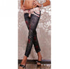 Seamless Imitated Floral Legging Pencil Pants