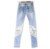 Patchwork Lace Floral Skinny Jeans