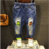 Children Broken Hole Jeans Pants