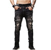 Mens Ripped Biker Jeans